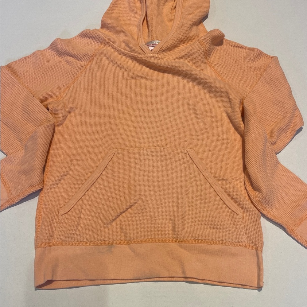 Juicy Couture Baby Apricot Waffle Hoodie Size 8 - Picture 3 of 3